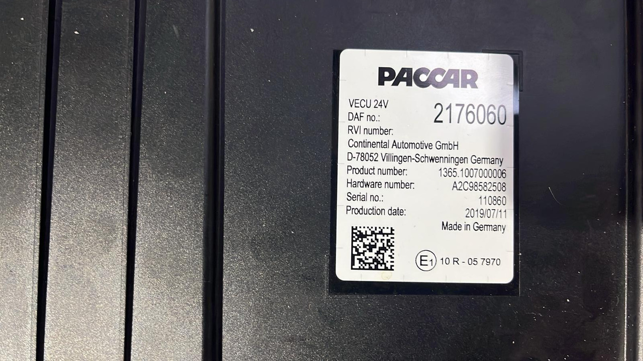 DAF XF CF VECU Control Unit Module 2176060 - Steuergerät: das Bild 4 DAF XF CF VECU Control Unit Module 2176060 - Steuergerät: das Bild 4