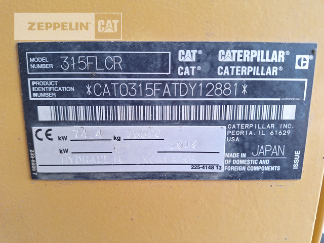 Kettenbagger Cat 315FL: das Bild 36