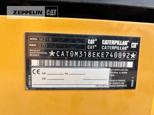 Mobilbagger Cat M318-07A: das Bild 9