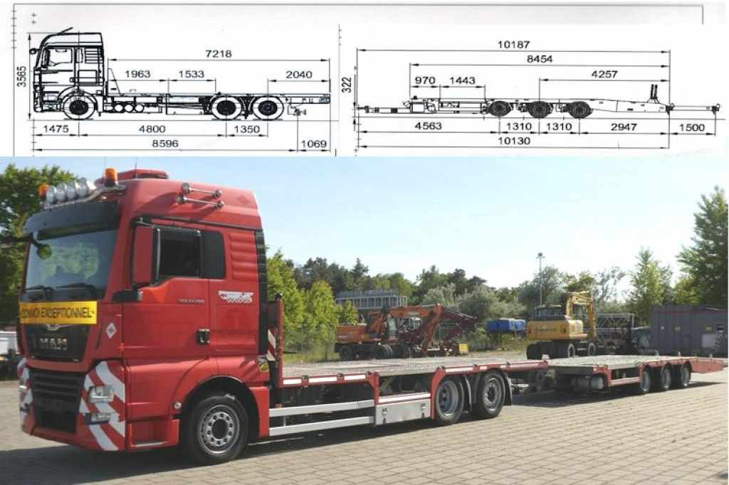 MAN TG-X 24.500 6x2-4 LL-U Pritsche Maschinentranspo - Autotransporter LKW: das Bild 1 MAN TG-X 24.500 6x2-4 LL-U Pritsche Maschinentranspo - Autotransporter LKW: das Bild 1