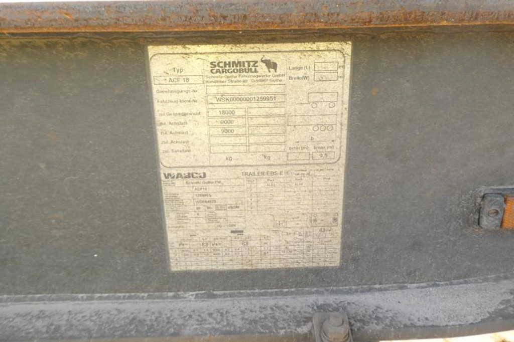 SCHMITZ GOTHA Abrollcontainernanhänger ACF 18 Containeranhänger S -Schlitten - Abrollanhänger/ Absetzanhänger: das Bild 2 SCHMITZ GOTHA Abrollcontainernanhänger ACF 18 Containeranhänger S -Schlitten - Abrollanhänger/ Absetzanhänger: das Bild 2